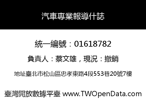 汽車專業報導什誌