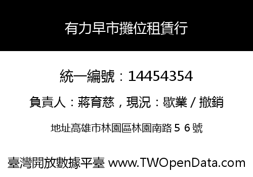 有力早市攤位租賃行