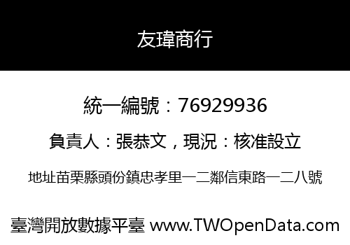 友瑋商行