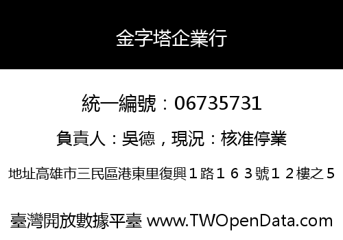 金字塔企業行