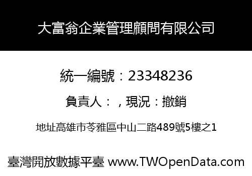 大富翁企業管理顧問有限公司
