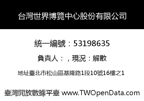 台灣世界博覽中心股份有限公司