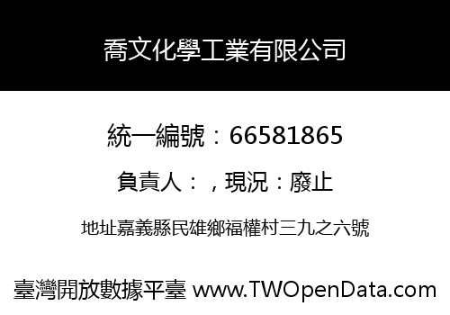 喬文化學工業有限公司