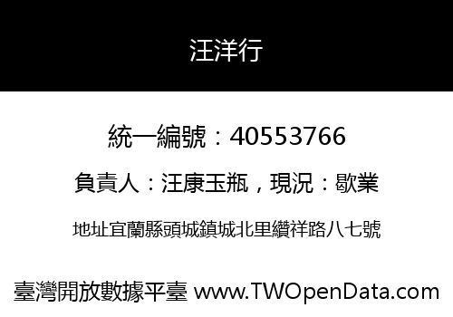 汪洋行
