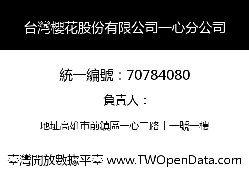 台灣櫻花股份有限公司一心分公司