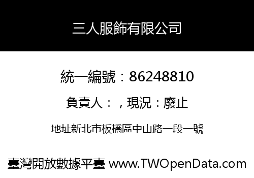 三人服飾有限公司