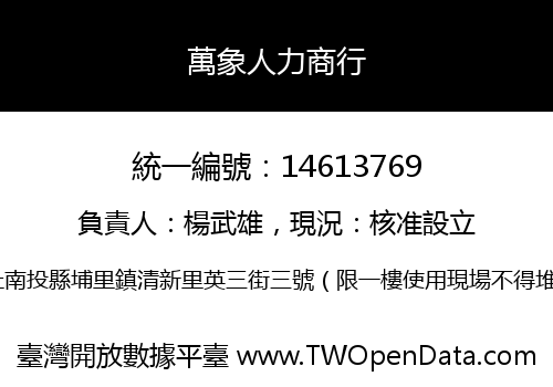 萬象人力商行