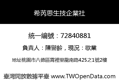 希芮思生技企業社