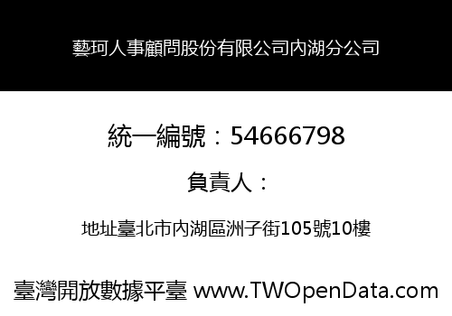 藝珂人事顧問股份有限公司內湖分公司