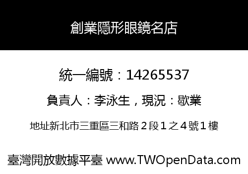 創業隱形眼鏡名店