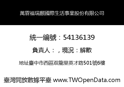 萬霖福瑞麒國際生活事業股份有限公司