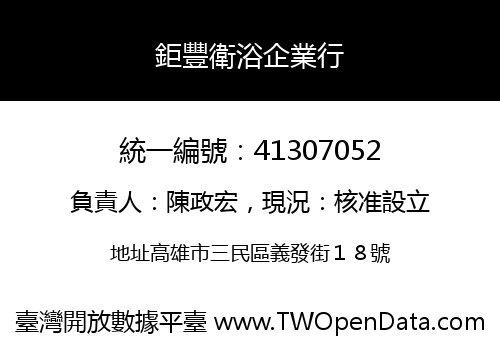 鉅豐衛浴企業行