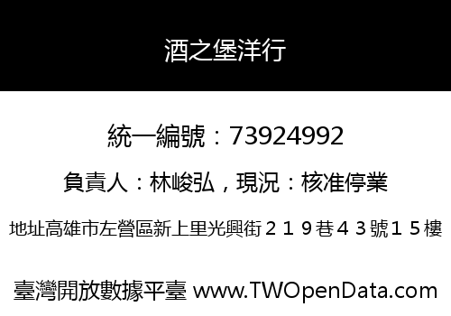 酒之堡洋行