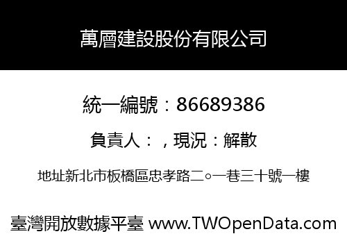 萬層建設股份有限公司