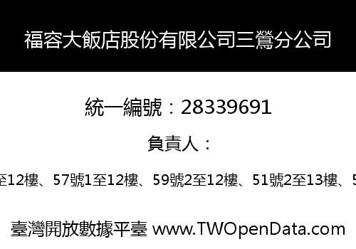 福容大飯店股份有限公司三鶯分公司