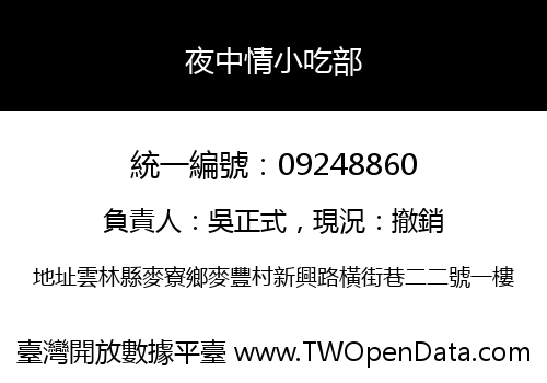 夜中情小吃部