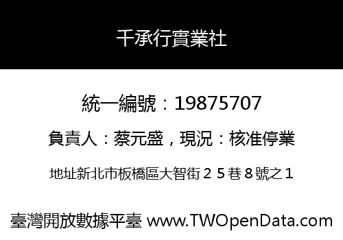 千承行實業社