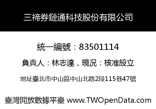 三禘券鏈通科技股份有限公司