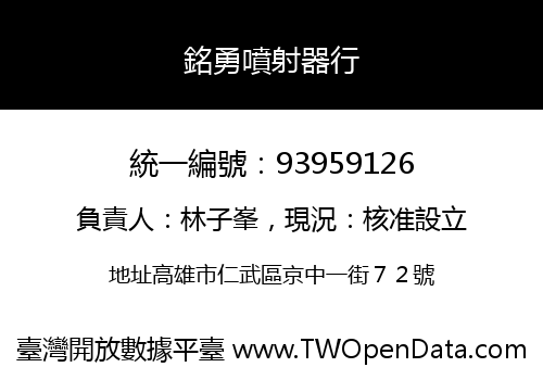 銘勇噴射器行
