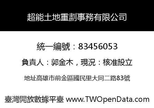 超能土地重劃事務有限公司