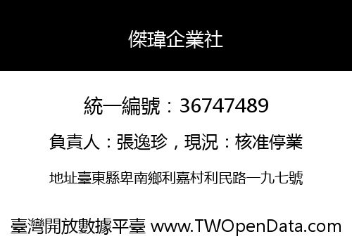 傑瑋企業社