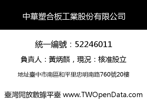 中華塑合板工業股份有限公司