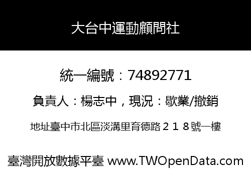大台中運動顧問社
