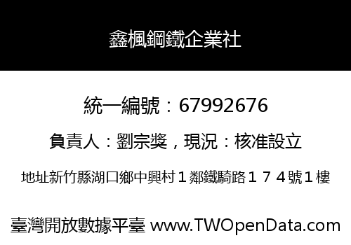 鑫楓鋼鐵企業社