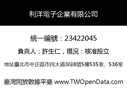 利洋電子企業有限公司