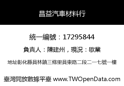 昌益汽車材料行