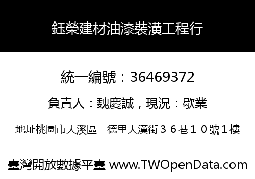 鈺榮建材油漆裝潢工程行