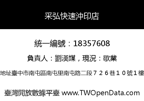 采弘快速沖印店
