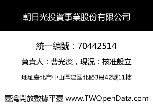 朝日光投資事業股份有限公司