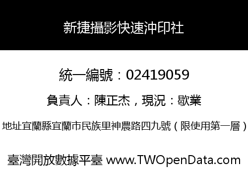 新捷攝影快速沖印社