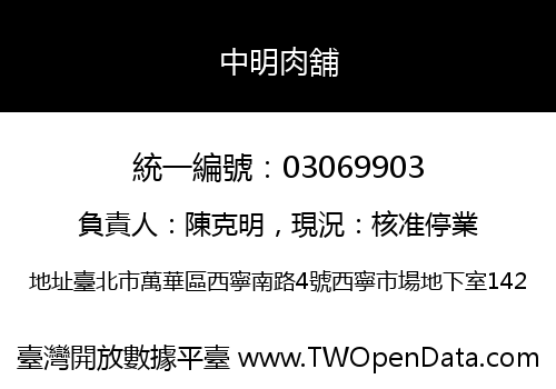 中明肉舖