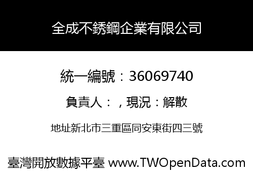 全成不銹鋼企業有限公司