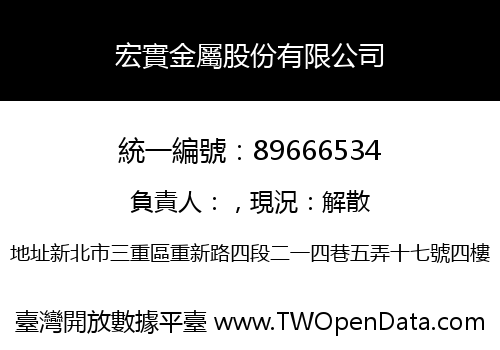 宏實金屬股份有限公司