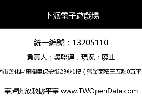 卜派電子遊戲場