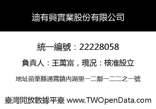 迪有興實業股份有限公司