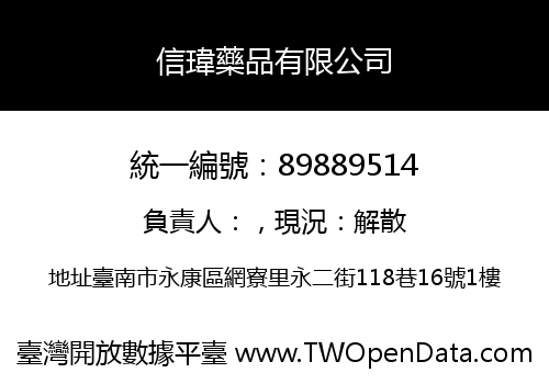 信瑋藥品有限公司