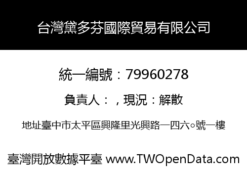台灣黛多芬國際貿易有限公司