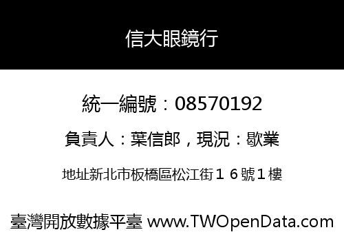 信大眼鏡行