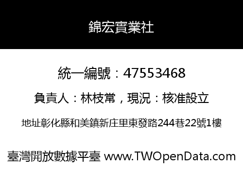 錦宏實業社