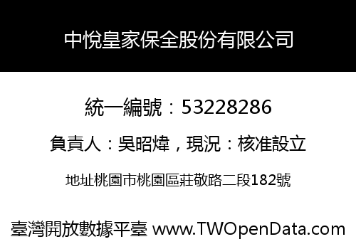 中悅皇家保全股份有限公司