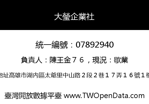 大瑩企業社