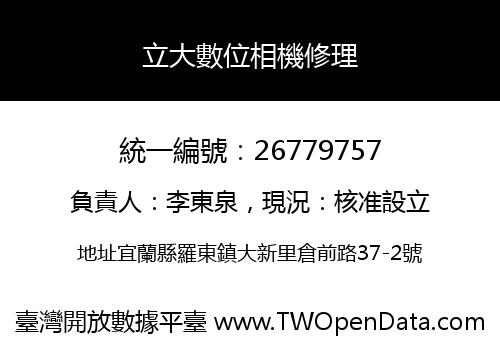 立大數位相機修理