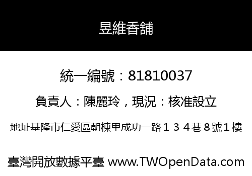 昱維香舖