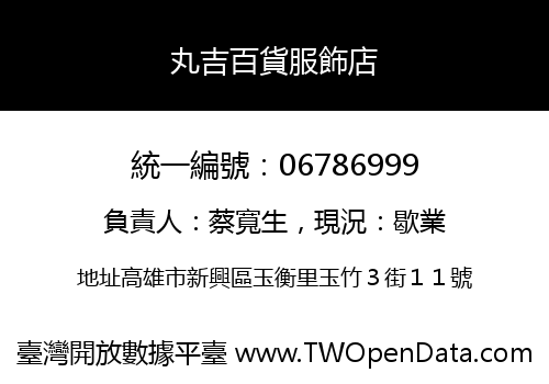 丸吉百貨服飾店