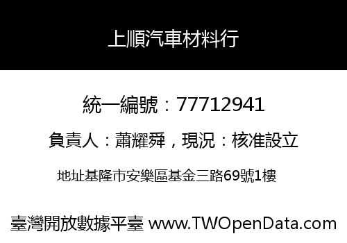 上順汽車材料行