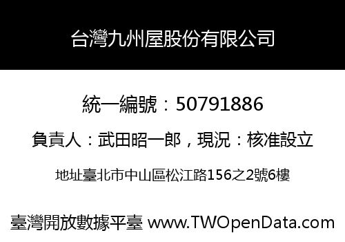台灣九州屋股份有限公司